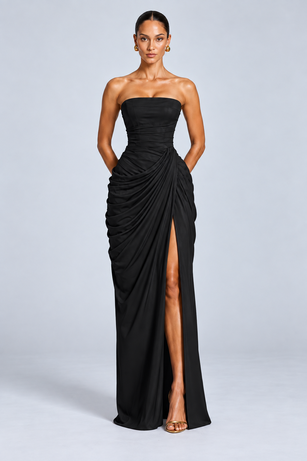Vestido drapeado