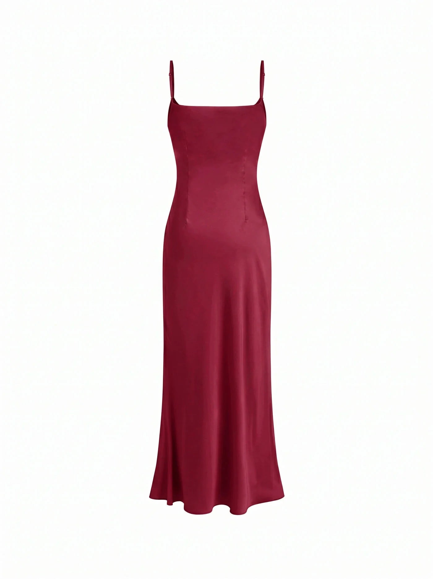 Satin Off-shoulder Cloak Sleeve Wrap Mermaid Maxi Dress