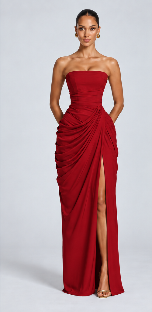 Vestido drapeado